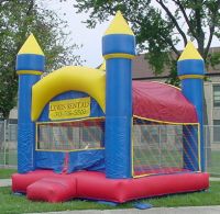 Bouncer 4 Tower Castle-Blue